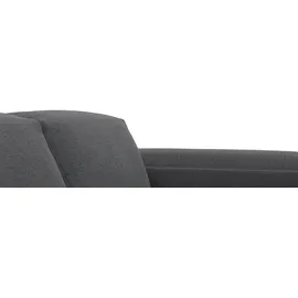flexlux Eckcouch Polyester 2-Sitzer Grau