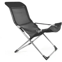 Fiam - Fiesta Sessel, Aluminium / schwarz