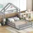 Flieks Hausbett Flieks 140 x 200 cm Kiefer grau