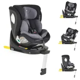 Cangaroo Kindersitz i-Size i-Smart (40 - 150 cm) Isofix, Stützbein, Soundsystem schwarz