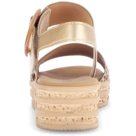Gabor Keilsandaletten Damen Beige/Gold 38