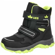 LICO Branko V Winterstiefel Schwarz/Lemon 35