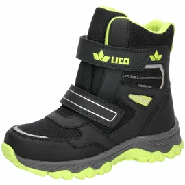 LICO Branko V Winterstiefel Schwarz/Lemon 35