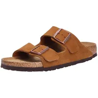 Birkenstock Arizona Weichbettung Veloursleder schmal mink 42