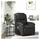 vidaXL Massagesessel 47 x 99,5 x 73,6 cm Schwarz Leder mit Fernbedienung