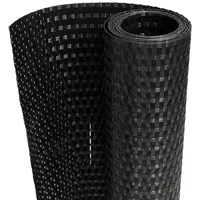vidaXL Balkon-Sichtschutz Schwarz 600x80 cm Poly Rattan