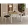 WFL GROUP Quadratischer Esstisch 80 x 77 x 80 cm braun