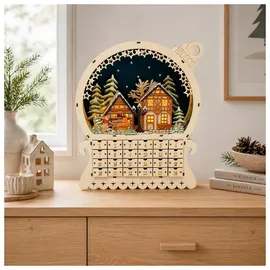 Hti-Living Adventskalender Weihnachtskugel zum Befüllen