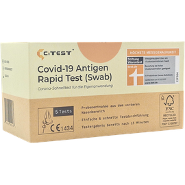 Citest Covid-19 Antigen Schnelltest, Inhalt: 5 Stück