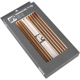 APS Trinkhalme Edelstahl 10 St. Ø 8 mm Länge 21,5 cm Kupfer-Look
