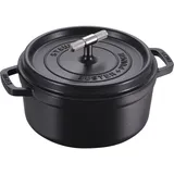 Staub - Buster Punch Cocotte - Black - 24 cm, Pfanne + Kochtopf, Schwarz