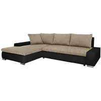 Beautysofa Ecksofa TEO mit Schlaffunktion, Schlafecke - Sofa Webstoff