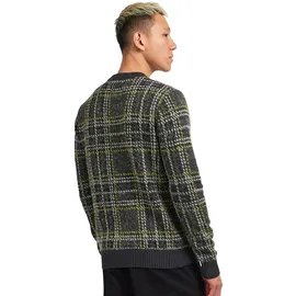 Fred Perry Brushed Tartan Jumper Herren ANCHOR GREY 2XL