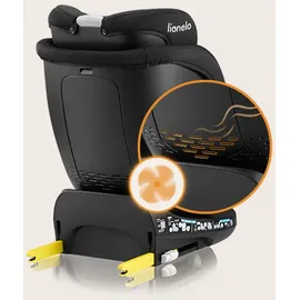 lionelo Navy i-Size 360 Kindersitz, 40-150 cm, Gruppe 0+1 2 3, vorwärts- und rückwärtsgerichtete Montage, ISOFIX und Stützfuß, Verstellbare Kopfstütze und Rückenlehne, Dri-Seat Einsatz