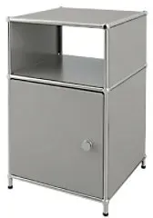 floordirekt Concept Epure Stahl Beistelltisch 400 x 400 x 650 mm Grau