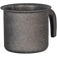 H&H Stone Grey Milchkessel aus Aluminium mit Antihaftbeschichtung Stone,