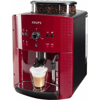 KRUPS Kaffeevollautomat "EA8107 Arabica" Kaffeevollautomaten 2-Tassen-Funktion, manueller Dampfdüse, 2 voreingestelle Kaffeestärken rot (bordeaux) Kaffeevollautomat Bestseller
