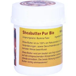 Sheabutter Pur Bio Unraffiniert 100 G