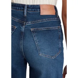 Marc O'Polo Weite Jeans MARC O'POLO "Tolva", Damen, Gr. 30, Länge 32, blau (authentic schwarz sea blau wash), Denim/Jeans, Obermaterial: 90% Baumwolle, 9% Polyester, 1% Elasthan, Jeans, High Waist, Wide Fit, in Culotte Form