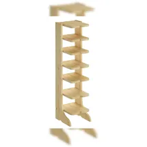 Erst-Holz Schuhregal 28 x 104 x 30 cm beige / beige