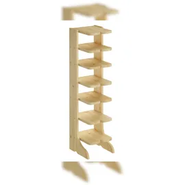 Erst-Holz Schuhregal 28 x 104 x 30 cm beige / beige