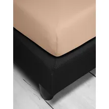 IRISETTE Jupiter 0008 Jersey 90 x 190 - 100 x 220 cm apricot
