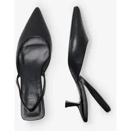 Only Damen Onlcoco-4 Pu Slingback-Noos Schuhe Mit Absatz 15288424 ,Schwarz ,40 EU