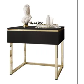 lookway Nachtschrank AURORA 48 x 45 x 38 cm Schwarz
