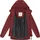 Ragwear Damen warme Wasserdichte Winterjacke mit verstellbarer Kapuze Bevin Warm YOUMODO Wine Red Gr. 4XL - 4XL
