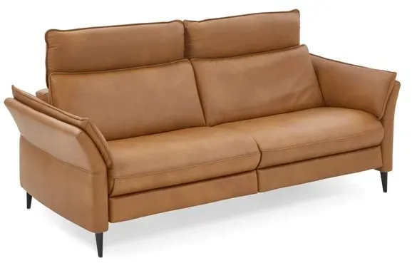 HUKLA Sofa Le Mans Leder Braun Cognac