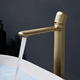 doporro WAO-1190 Waschtischarmatur Gebürstet Gold