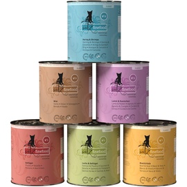 Catz Finefood 12 x 800g Mix - 6 Sorten catz finefood getreidefreies Katzenfutter nass