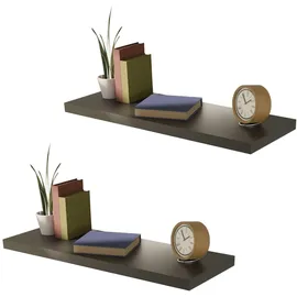 Mojawo Wandboard 80 x 3,8 x 23,5 cm Schwarz