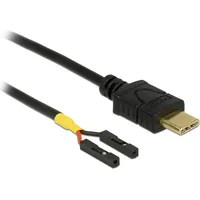 DeLock (85473) 0,5 (M) bis 2-poliger USB-Header (W)