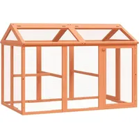 vidaXL Freilaufgehege 141 x 94 x 104 cm Braun