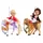 Toi-Toys 06520A- LILLY Teenager-Puppen 12cm mit 2 Pferden