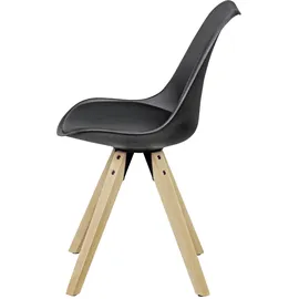 Wohnling Esszimmerstühle WL5.022 schwarz Kunststoff, 2 St.