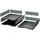 Exacompta Modulodoc Ablagebox-Set 30,5 x 10,5 x 36,3 cm Dunkelgrau
