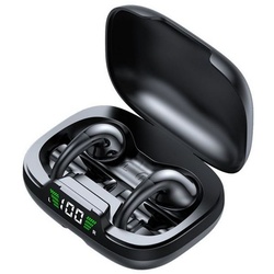 DTC GmbH In Ear Kopfhörer Kabellos Bluetooth 5.3 Bluetooth-Kopfhörer Bluetooth-Kopfhörer (hat nicht, Bluetooth, Lange Lebensdauer, schnelle Aufladung, mit LED-Anzeigen) schwarz