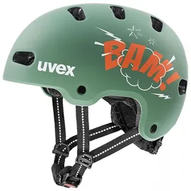 Uvex kid 4 style 55-58 cm bam moss green/papaya matt