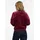 Ragwear Sweatjacke DORON VELVET weiche Samt Optik rot S (36)