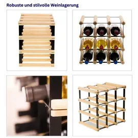 Proregal Weinregal 32,5 x 32,5 x 24,5 cm Natur