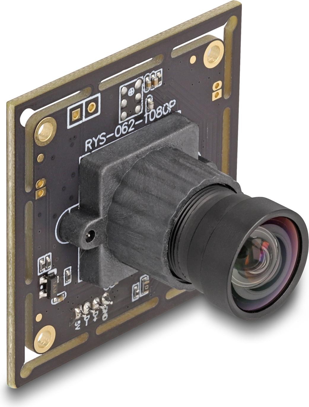 Delock USB 2.0 Kameramodul mit HDR 2,1 Megapixel IMX462 Sony (2.10 Mpx), Webcam, Schwarz