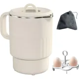 FELIXLEO Reise-Wasserkocher Camping Wasserkocher Edelstahl Reisewasserkocher Klein 1000ml