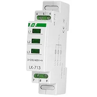 F&F Phasenkontrolle 3x230V+N Leuchtmelder LK-713G grün 3 Phasen F&F 6004