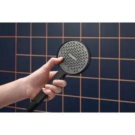 Hansgrohe Activera Select S Duschkopf 95, 2 Strahlarten, EcoSmart, mit WaterBoost, 28035670, Farbe: Mattschwarz,