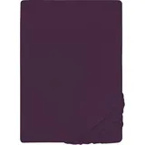 biberna 0077866 Jersey-Elastic 120 x 200 - 130 x 220 cm dunkelviolett