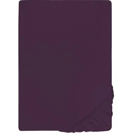 biberna 0077866 Jersey-Elastic 120 x 200 - 130 x 220 cm dunkelviolett