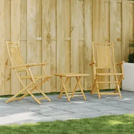 vidaXL 3-tlg. Bistro-Set Bambus