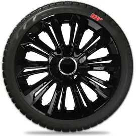 J&J AUTOMOTIVE Strong 16 Zoll 4 Stück Schwarz/Silber/Weiß